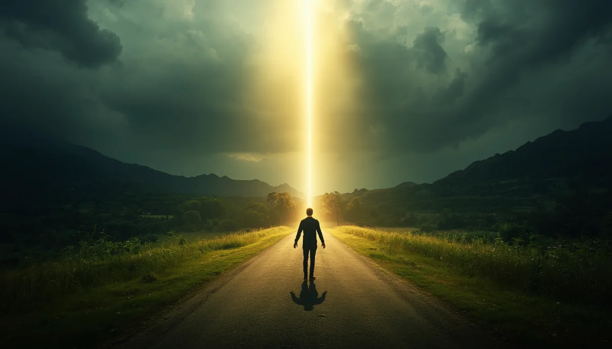 Ancient Hebrew scrolls illuminated by golden light — the written word of God revealing a destiny prepared before birth